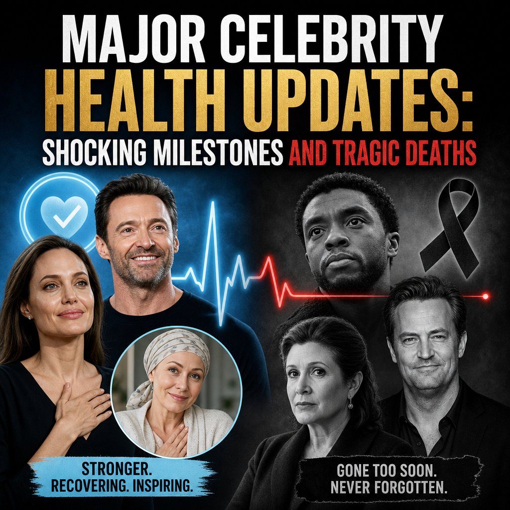 Illustration of Major Celebrity Health Updates: Shocking Milestones and Tragic Deaths