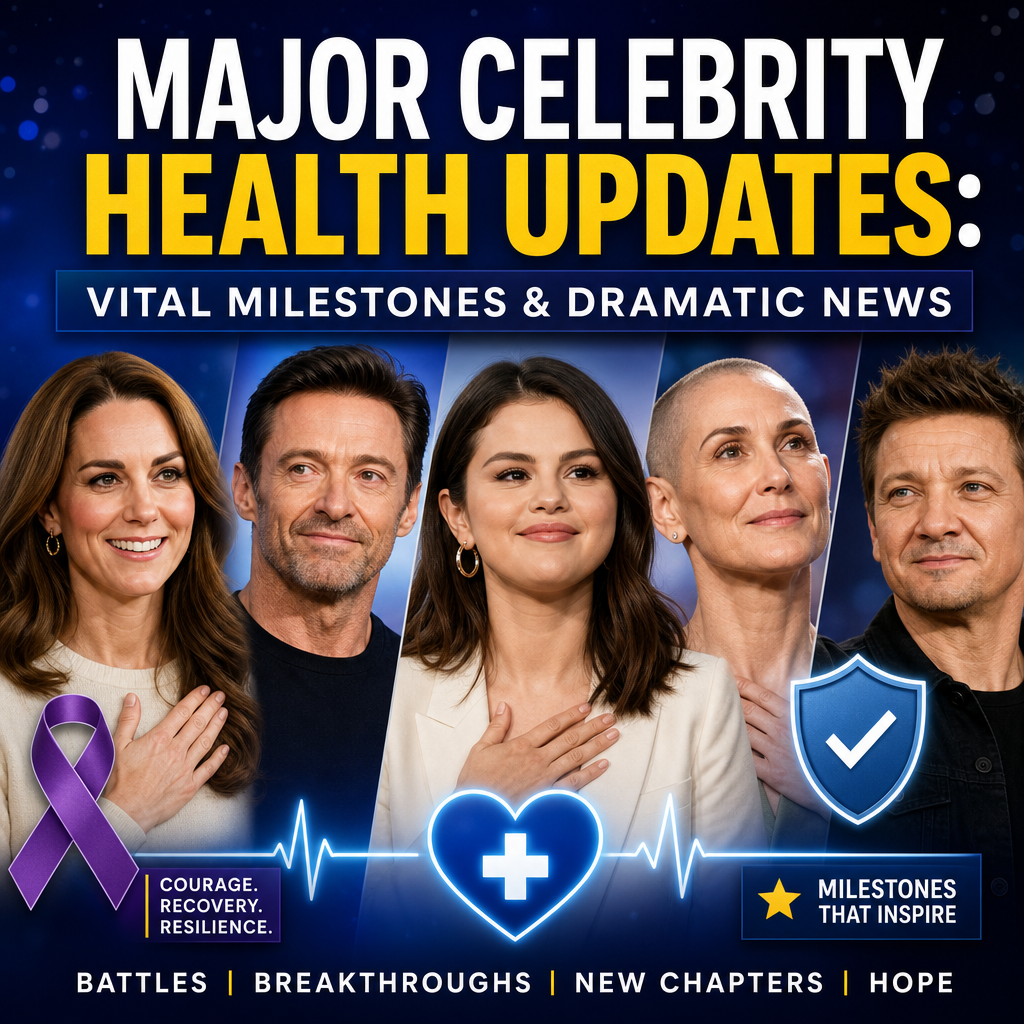 Illustration of Major Celebrity Health Updates: Vital Milestones & Dramatic News