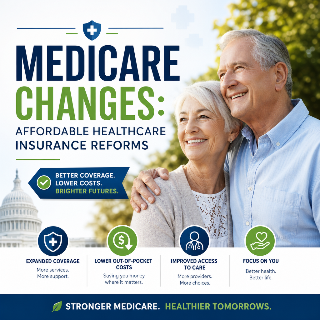 Illustration of Medicare Changes: Affordable Healthcare Insurance Reforms