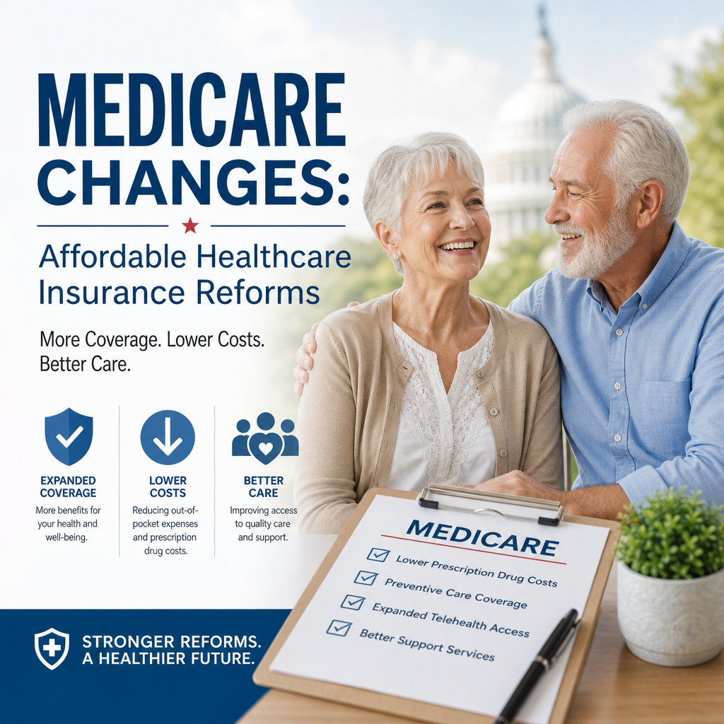 Illustration of Medicare Changes: Affordable Healthcare Insurance Reforms