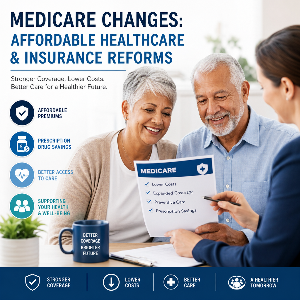 Illustration of Medicare Changes: Affordable Healthcare & Insurance Reforms