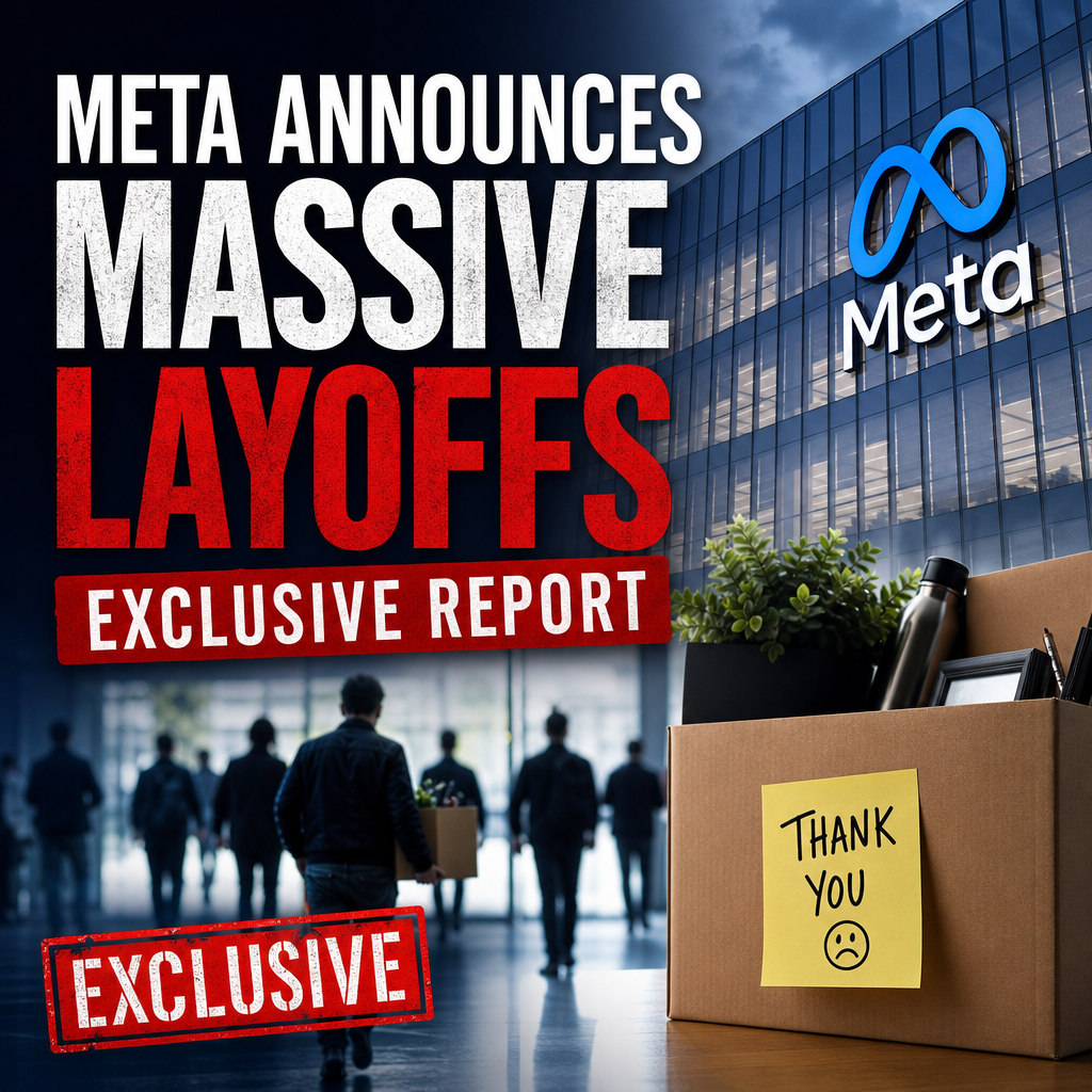 Illustration of Meta Announces Massive Layoffs: Exclusive Report