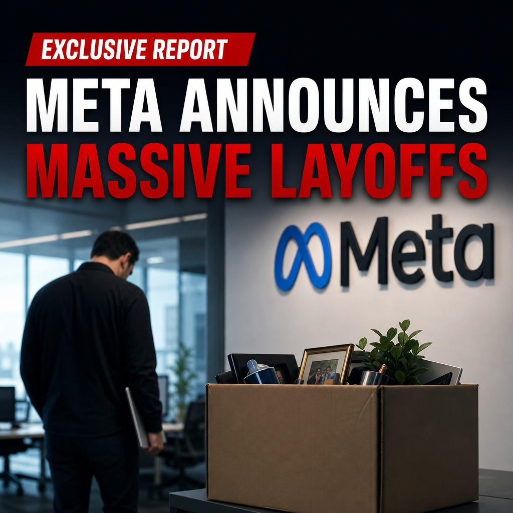 Illustration of Meta Announces Massive Layoffs: Exclusive Report