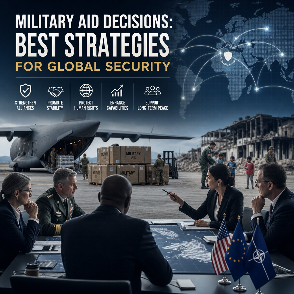 Illustration of Military Aid Decisions: Best Strategies for Global Security