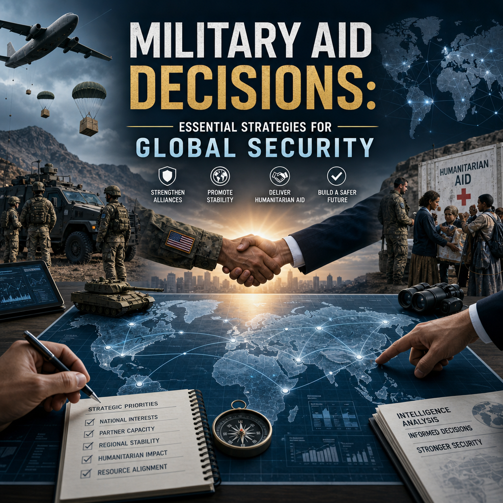 Illustration of Military Aid Decisions: Essential Strategies for Global Security