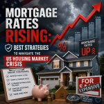 Illustration of Mortgage Rates Rising: Best Strategies to Navigate the US Housing Market crisis