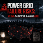 Illustration of Power Grid Failure Risks: Critical Nationwide Blackout Alert