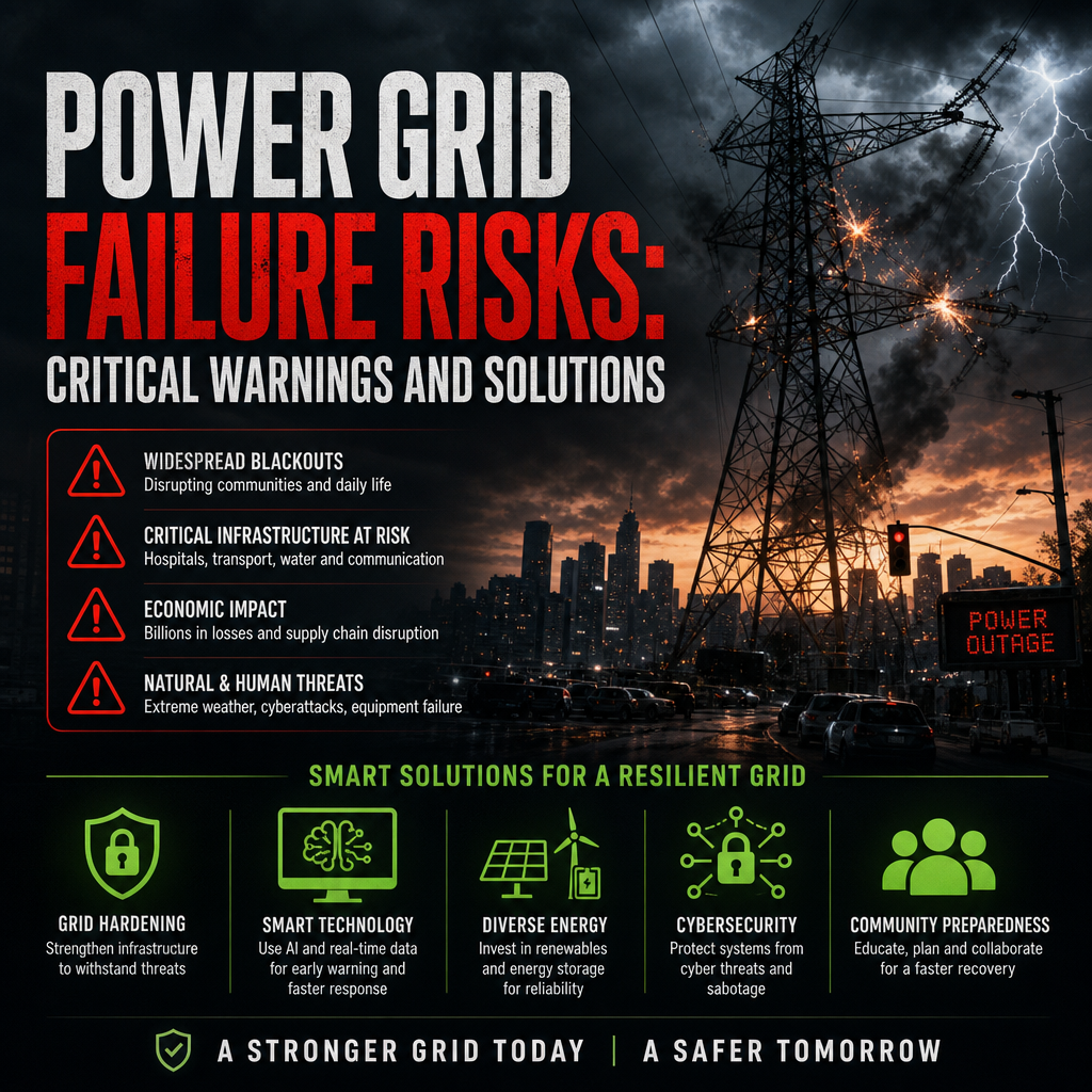 Illustration of Power Grid Failure Risks: Critical Warnings and Solutions