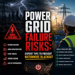 Illustration of Power Grid Failure Risks: Expert Tips to Prevent Nationwide Blackout