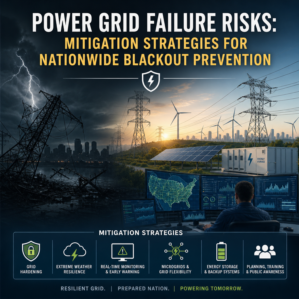 Additional Illustration of Power Grid Failure Risks: Mitigation Strategies for Nationwide Blackout Prevention