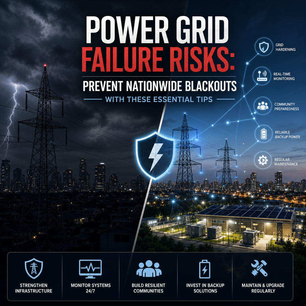 Additional Illustration of Power grid failure risks: Prevent nationwide blackouts with these essential tips