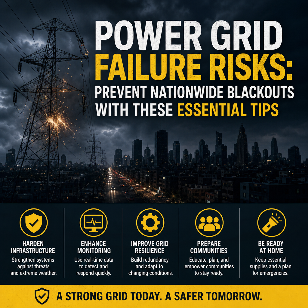 Additional Illustration of Power grid failure risks: Prevent nationwide blackouts with these essential tips