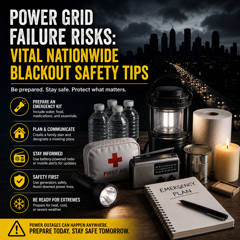 Additional Illustration of Power Grid Failure Risks: Vital Nationwide Blackout Safety Tips