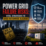 Illustration of Power Grid Failure Risks: Vital Strategies to Avoid Nationwide Blackout