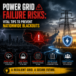 Illustration of Power Grid Failure Risks: Vital Tips to Prevent Nationwide Blackouts