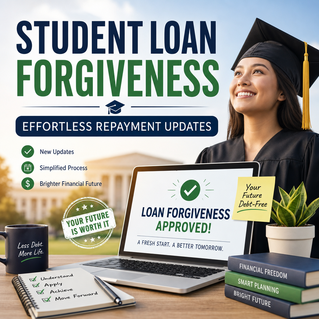 Illustration of Student Loan Forgiveness: Effortless Repayment Updates