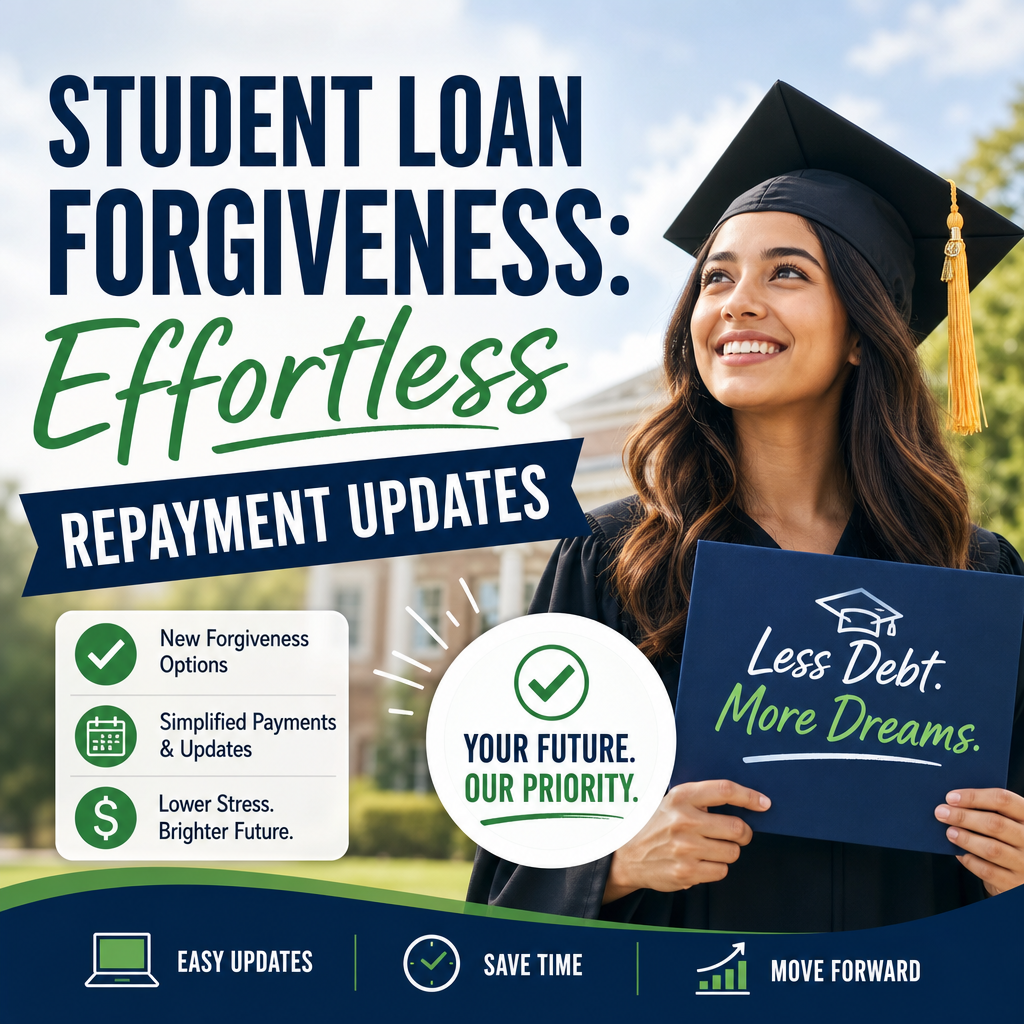 Illustration of Student Loan Forgiveness: Effortless Repayment Updates