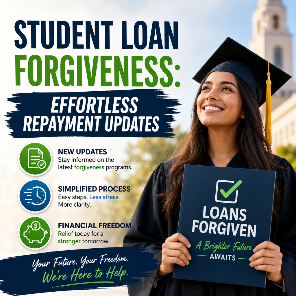 Illustration of Student Loan Forgiveness: Effortless Repayment Updates