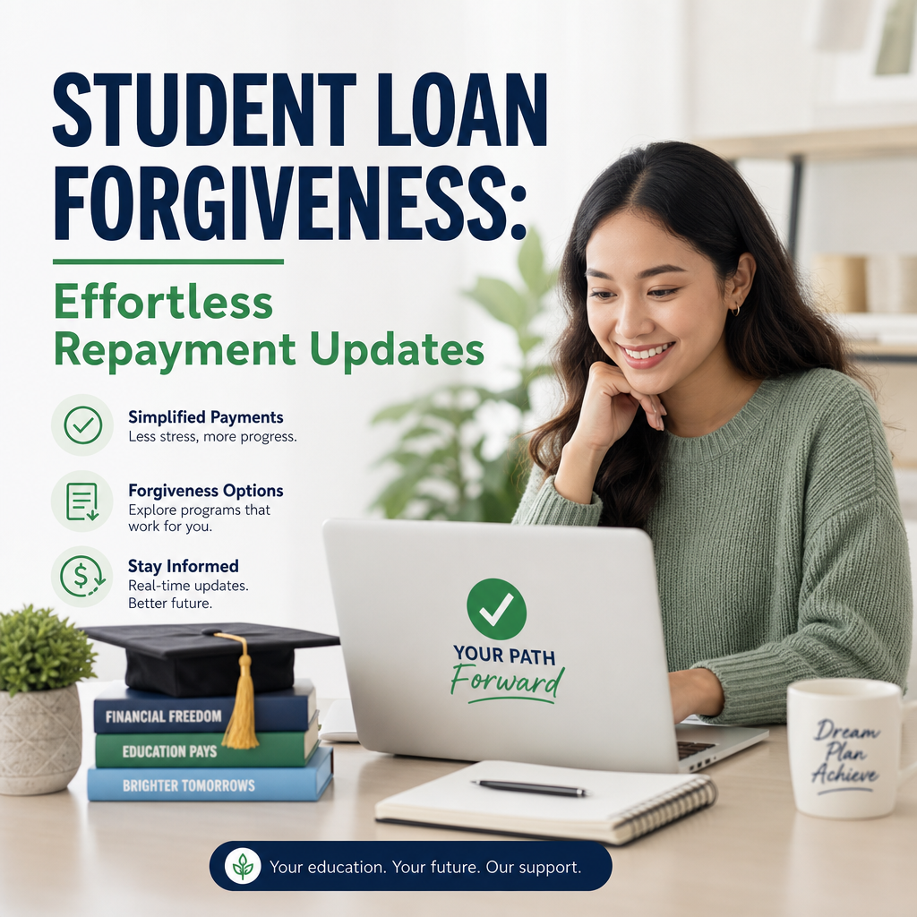 Illustration of Student Loan Forgiveness: Effortless Repayment Updates