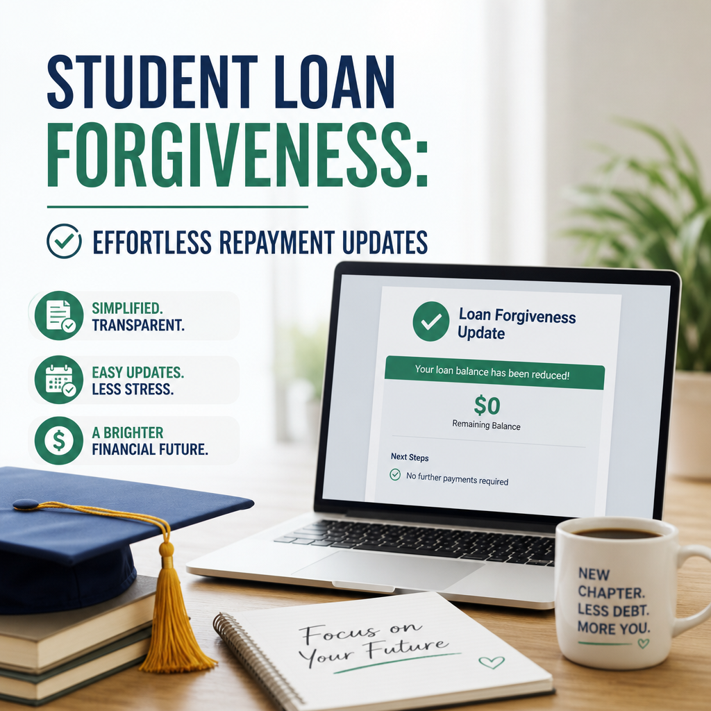 Illustration of Student Loan Forgiveness: Effortless Repayment Updates