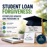 Illustration of Student Loan Forgiveness: Effortless Updates and Programs
