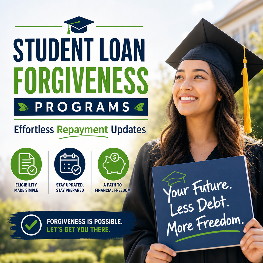 Illustration of Student Loan Forgiveness Programs: Effortless Repayment Updates