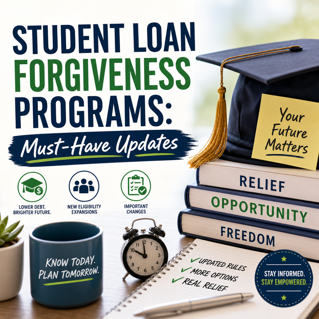 Illustration of Student Loan Forgiveness Programs: Must-Have Updates