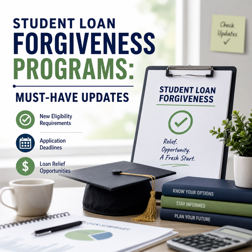 Illustration of Student Loan Forgiveness Programs: Must-Have Updates