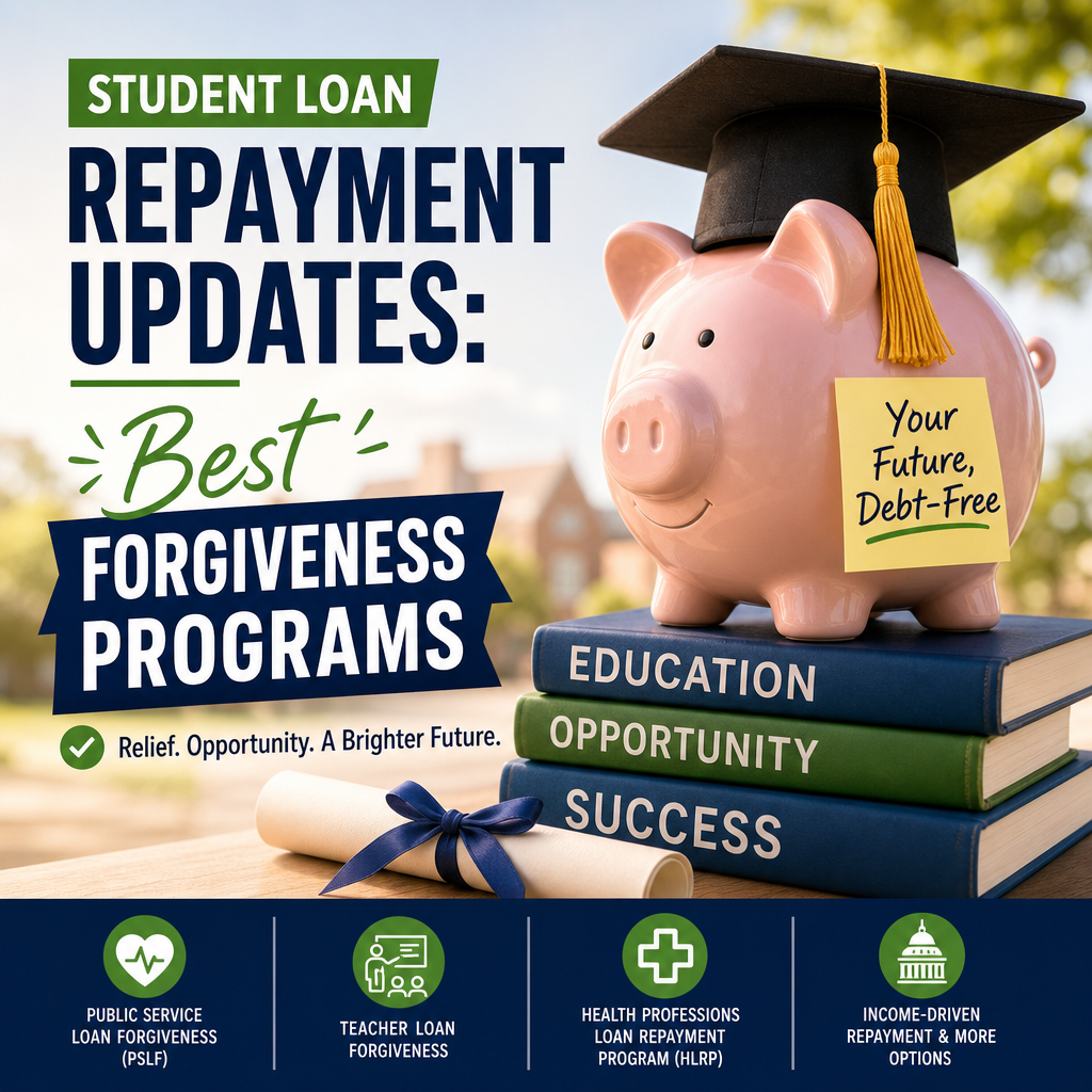 Illustration of Student Loan Repayment Updates: Best Forgiveness Programs
