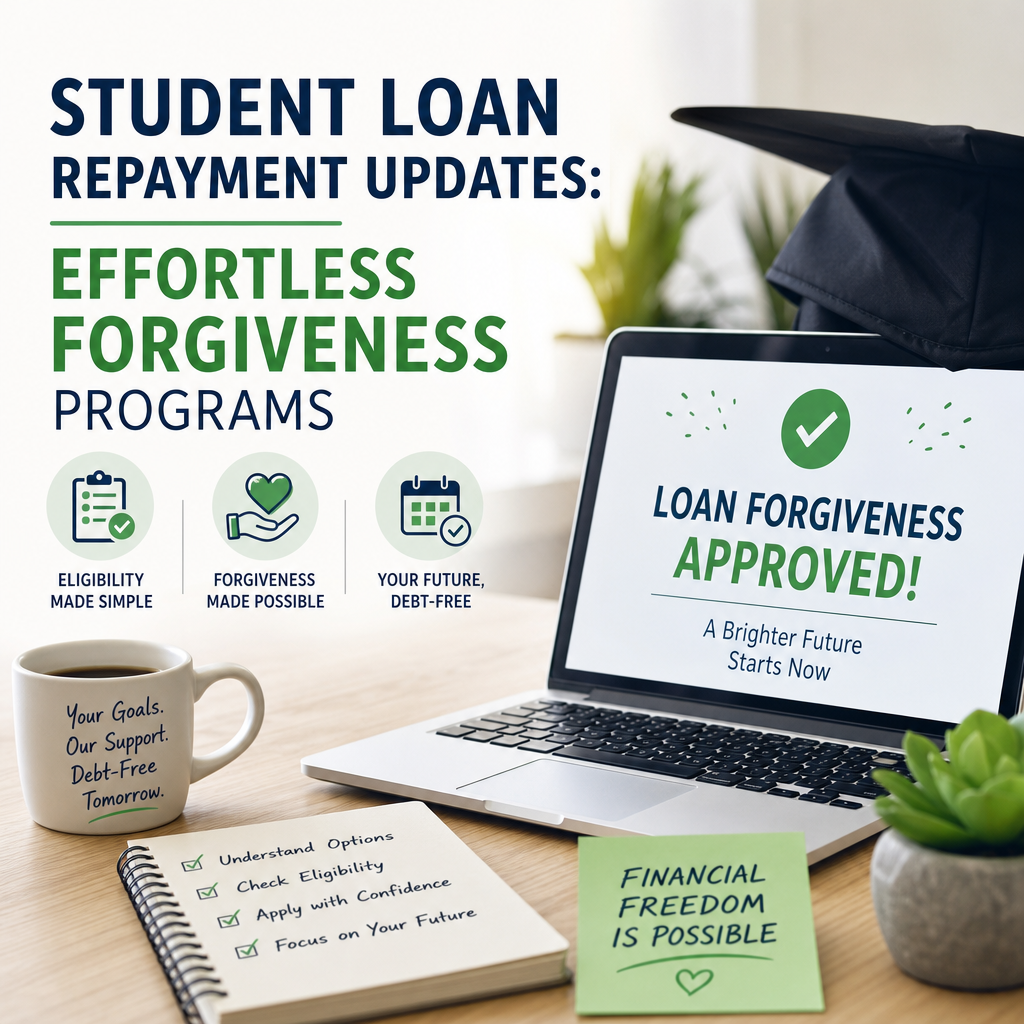 Illustration of Student Loan Repayment Updates: Effortless Forgiveness Programs