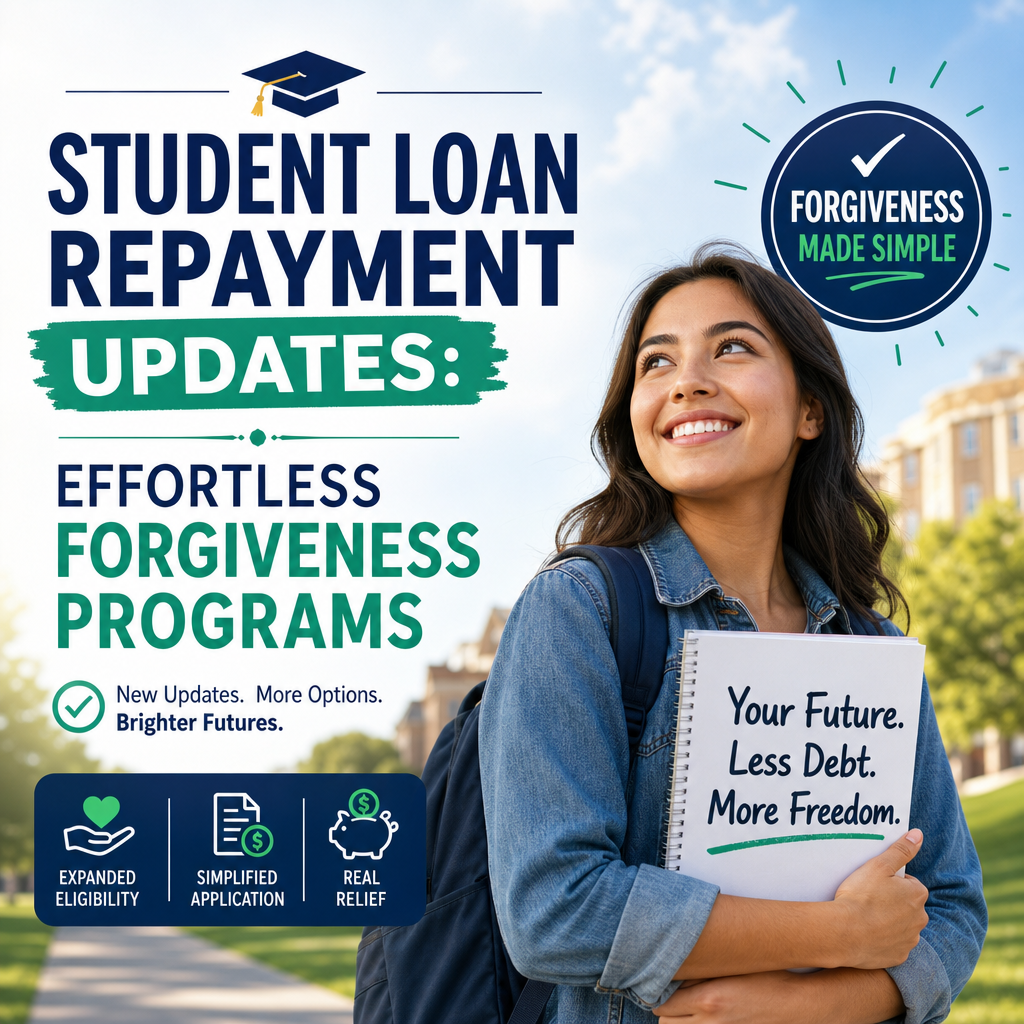 Illustration of Student Loan Repayment Updates: Effortless Forgiveness Programs