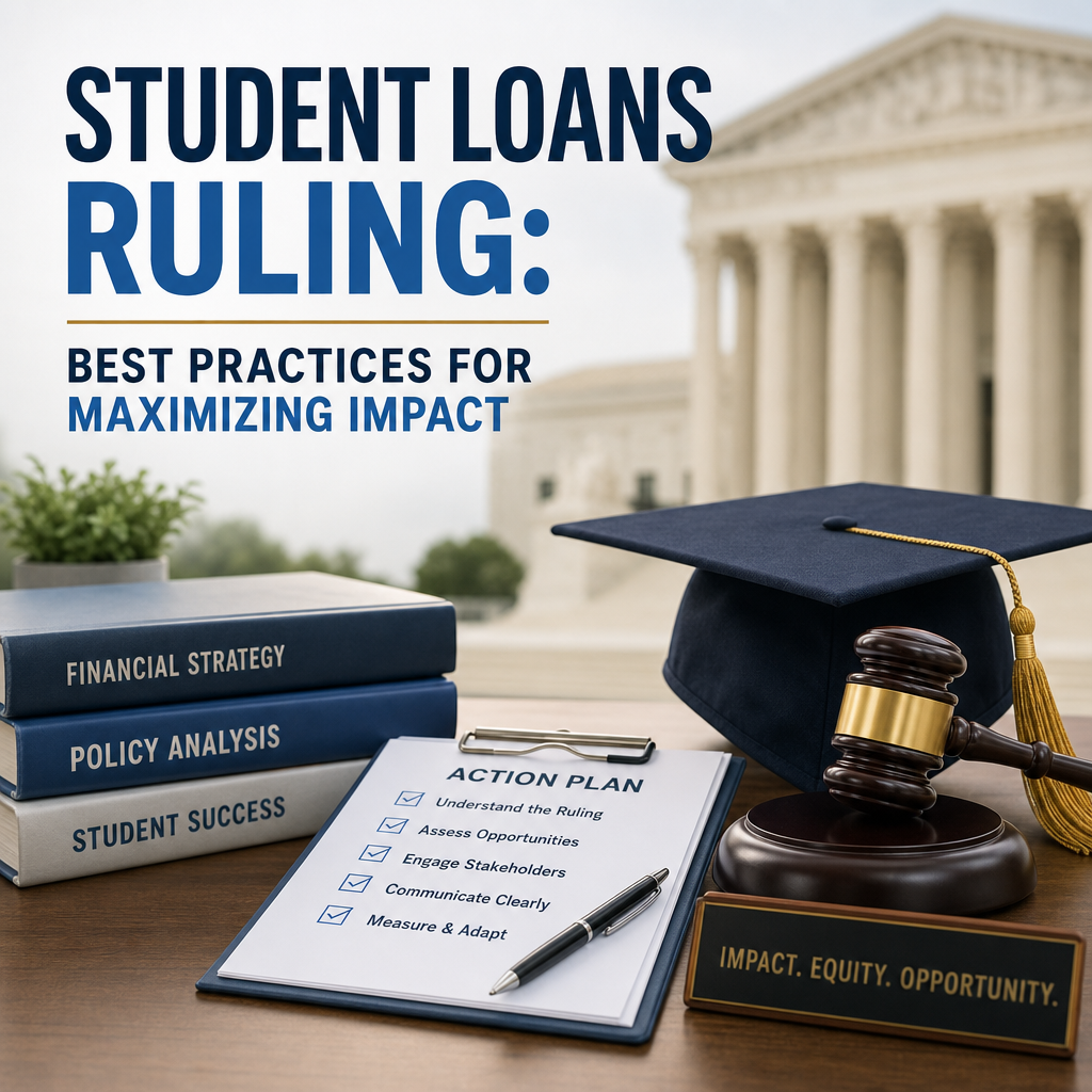 Illustration of Student Loans Ruling: Best Practices for Maximizing Impact