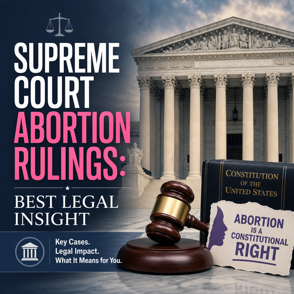 Illustration of Supreme Court Abortion Rulings: Best Legal Insight