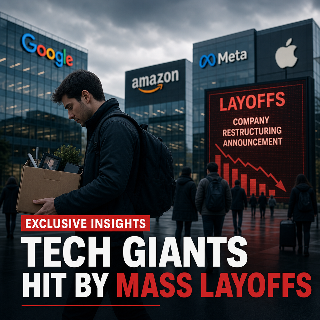 Illustration of Tech Giants Hit by Mass Layoffs: Exclusive Insights