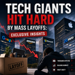 Illustration of Tech Giants Hit Hard by Mass Layoffs: Exclusive Insights