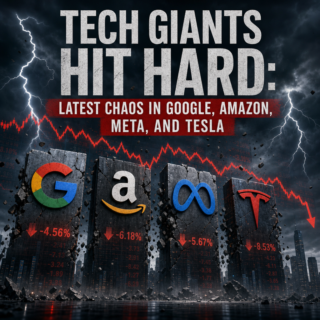 Additional Illustration of Tech Giants Hit Hard: Latest Chaos in Google, Amazon, Meta, and Tesla