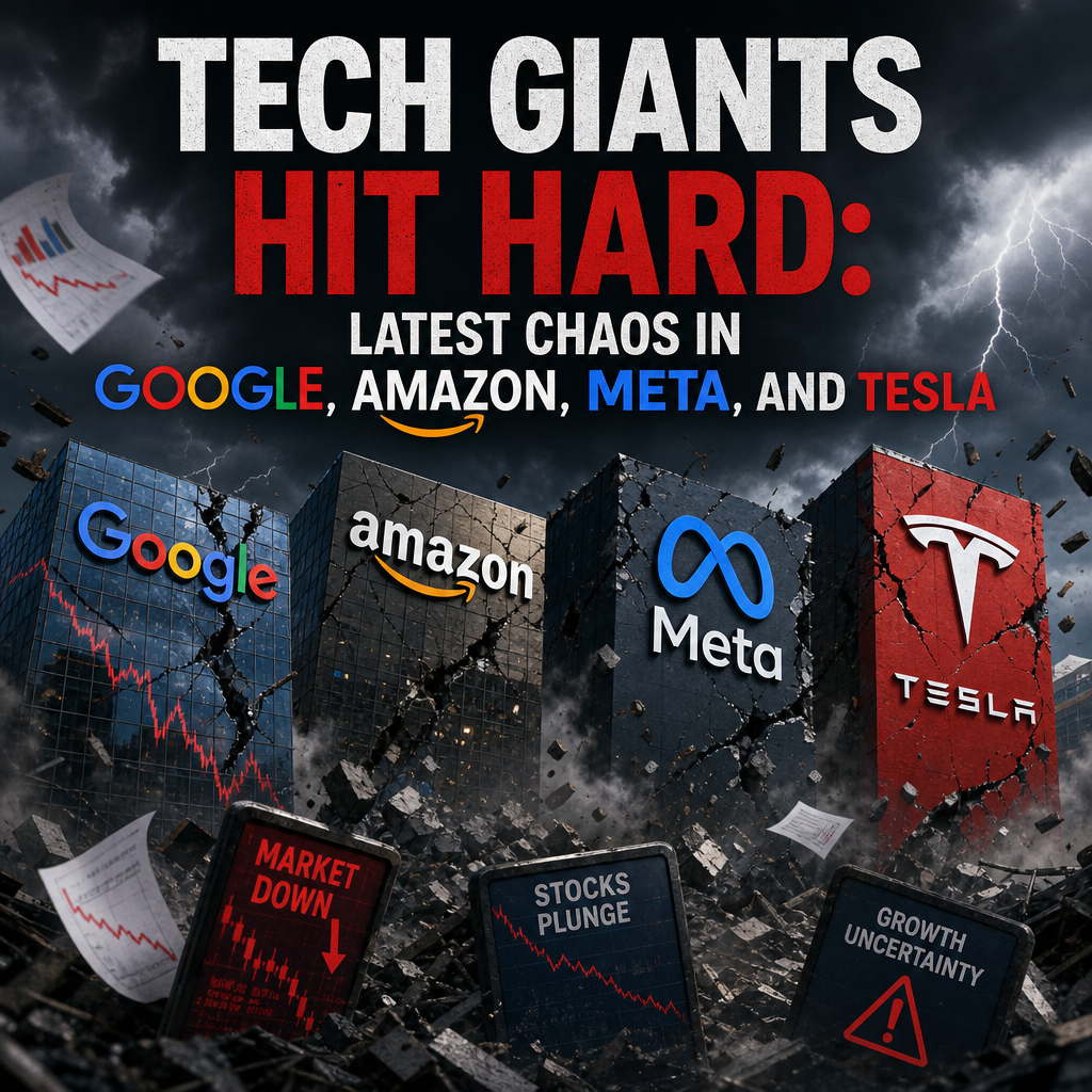 Additional Illustration of Tech Giants Hit Hard: Latest Chaos in Google, Amazon, Meta, and Tesla