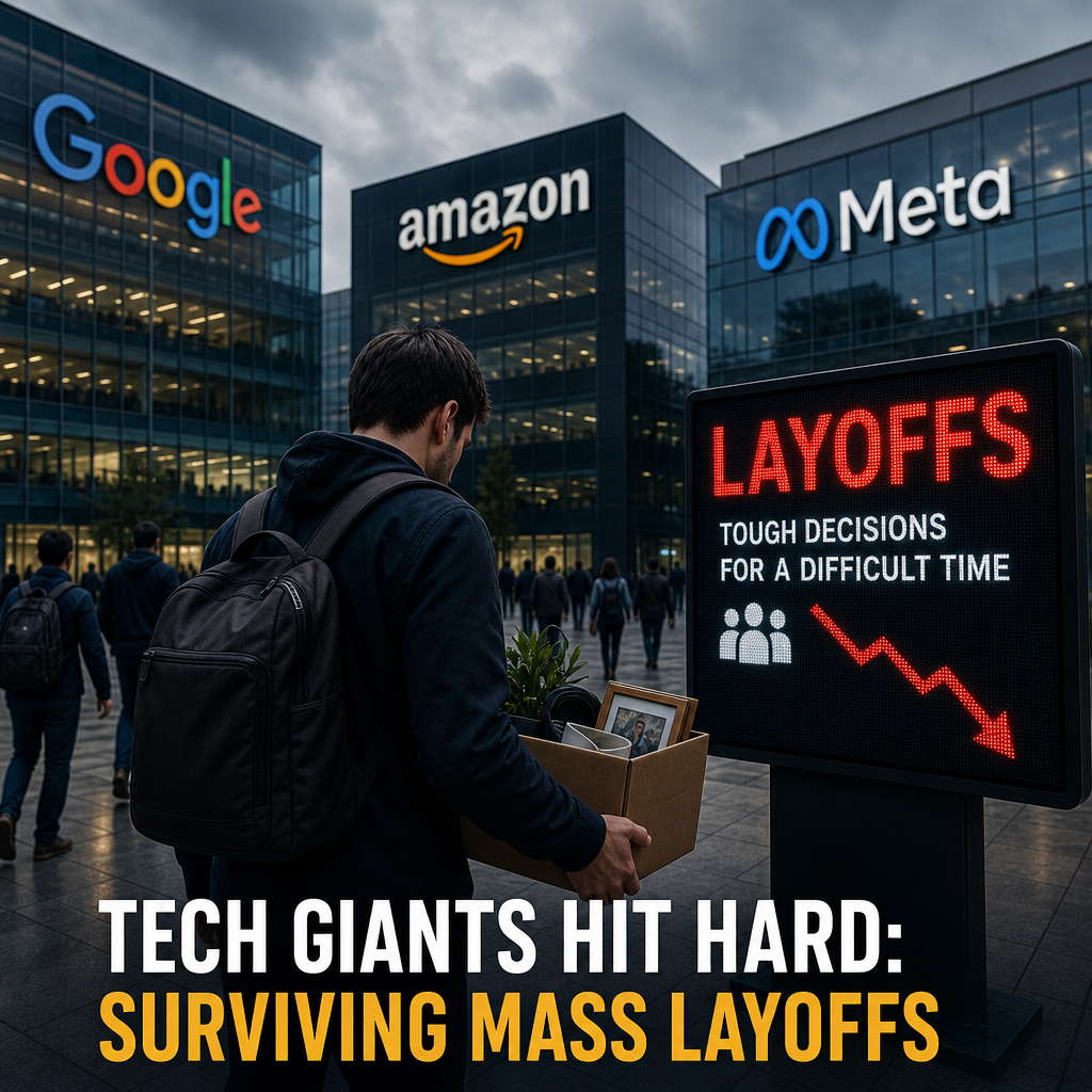 Additional Illustration of Tech Giants Hit Hard: Surviving Mass Layoffs