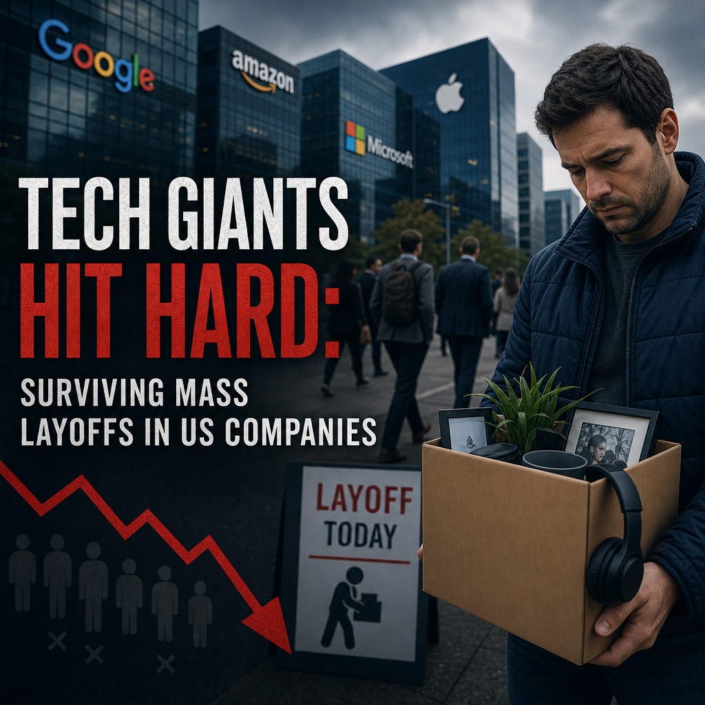 Additional Illustration of Tech Giants Hit Hard: Surviving Mass Layoffs in US Companies
