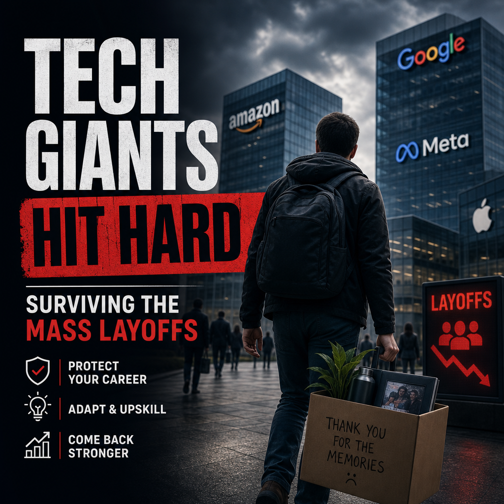 Illustration of Tech Giants Hit Hard: Surviving the Mass Layoffs