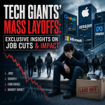 Illustration of Tech Giants' Mass Layoffs: Exclusive Insights on Job Cuts & Impact