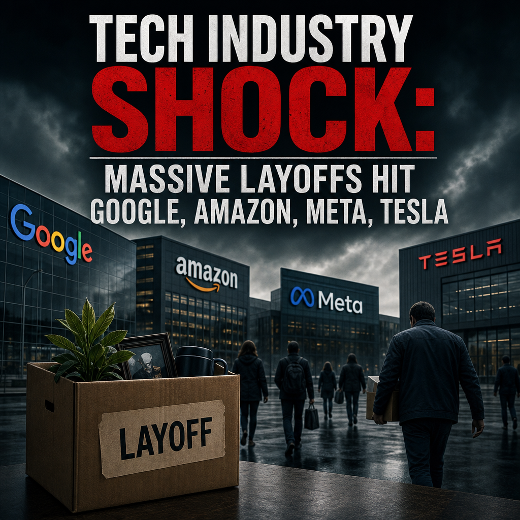 Additional Illustration of Tech Industry Shock: Massive Layoffs Hit Google, Amazon, Meta, Tesla