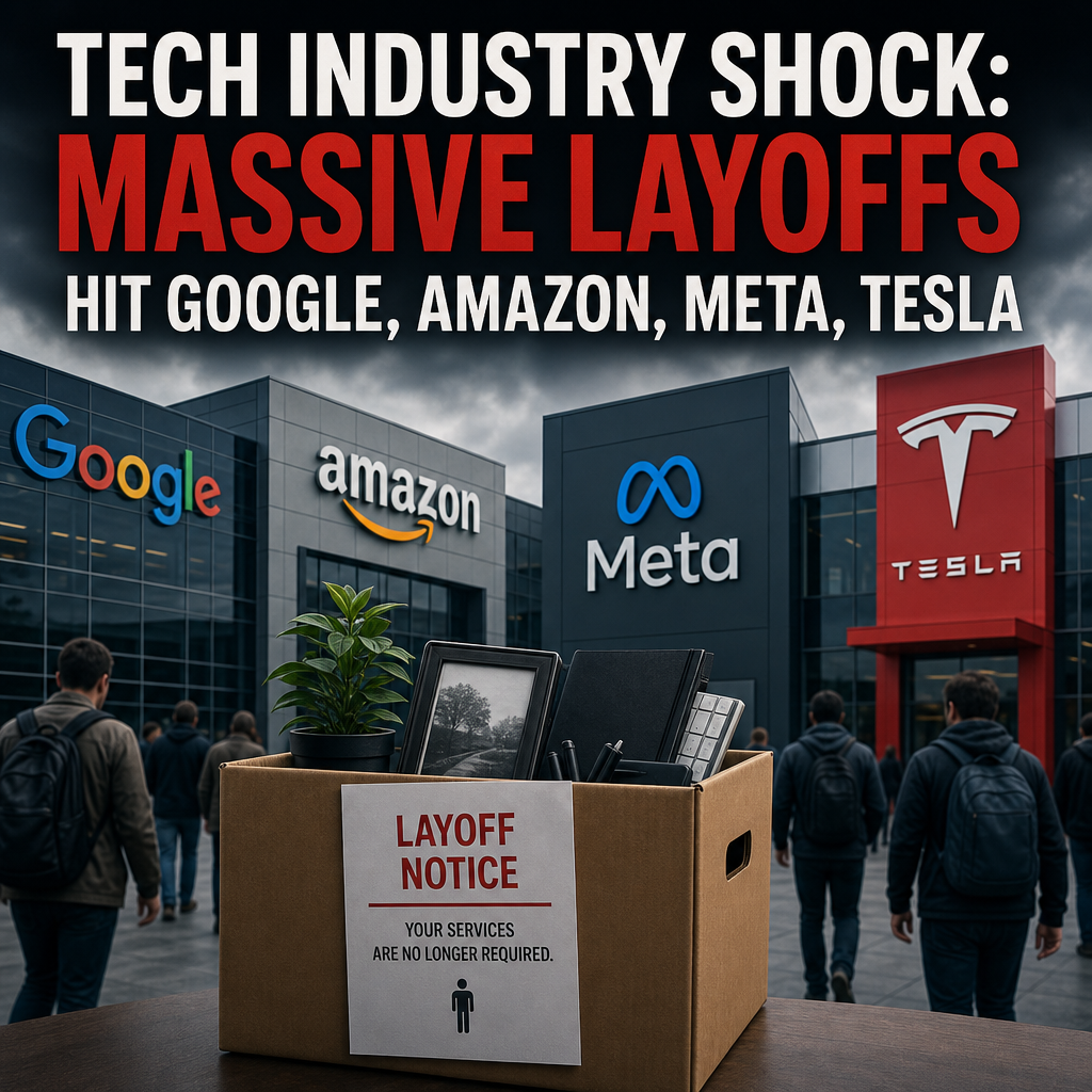 Additional Illustration of Tech Industry Shock: Massive Layoffs Hit Google, Amazon, Meta, Tesla