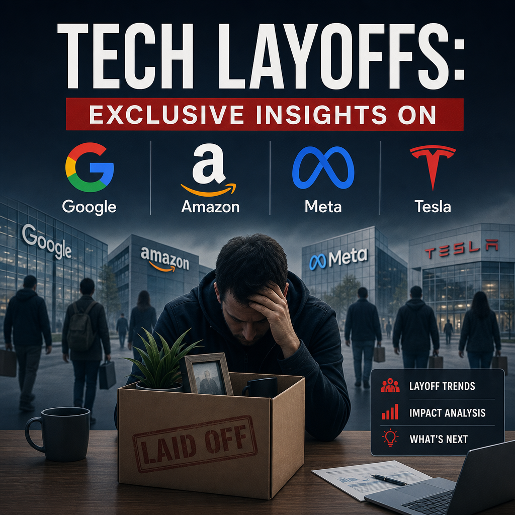 Additional Illustration of Tech Layoffs: Exclusive Insights on Google, Amazon, Meta, Tesla