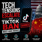 Illustration of Tech Tensions Escalate Over TikTok Ban: Must-Have Insights