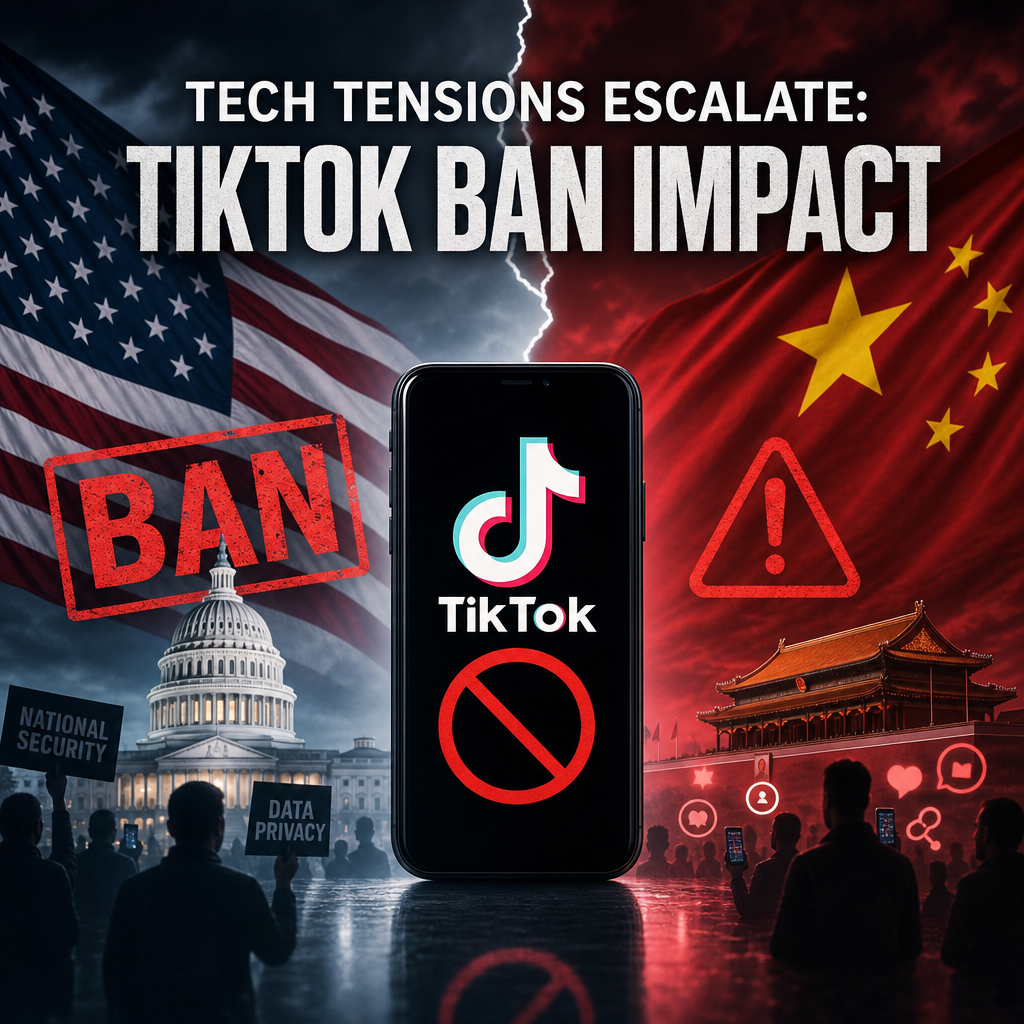 Additional Illustration of Tech Tensions Escalate: TikTok Ban Impact