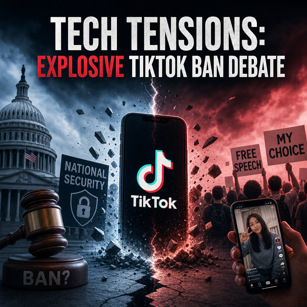 Additional Illustration of Tech Tensions: Explosive TikTok Ban Debate