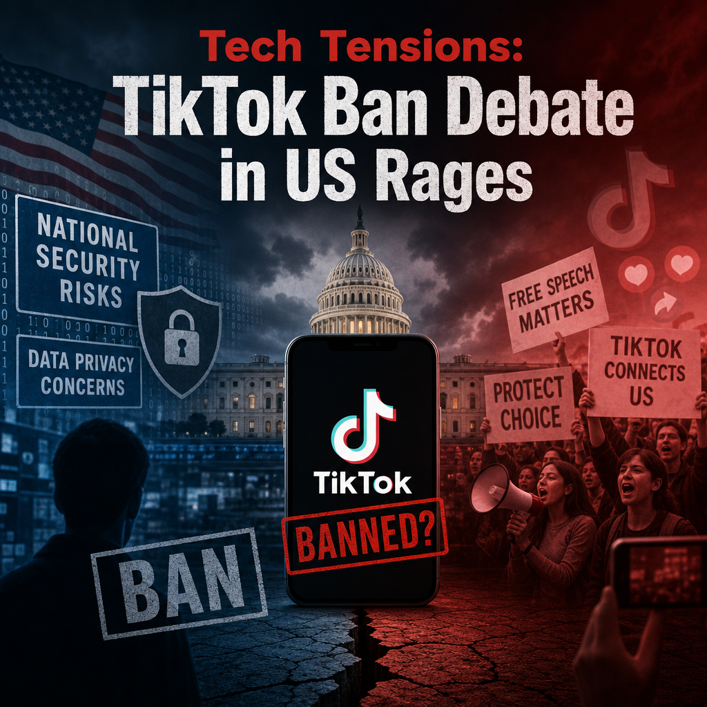Additional Illustration of Tech Tensions: TikTok Ban Debate in US Rages