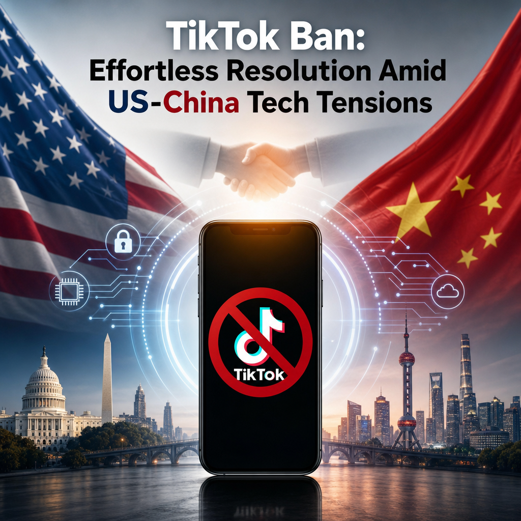 Additional Illustration of TikTok Ban: Effortless Resolution Amid US-China Tech Tensions