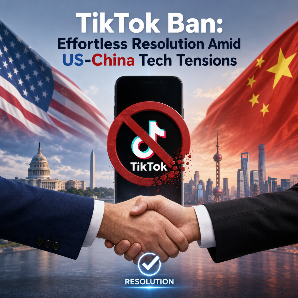 Additional Illustration of TikTok Ban: Effortless Resolution Amid US-China Tech Tensions
